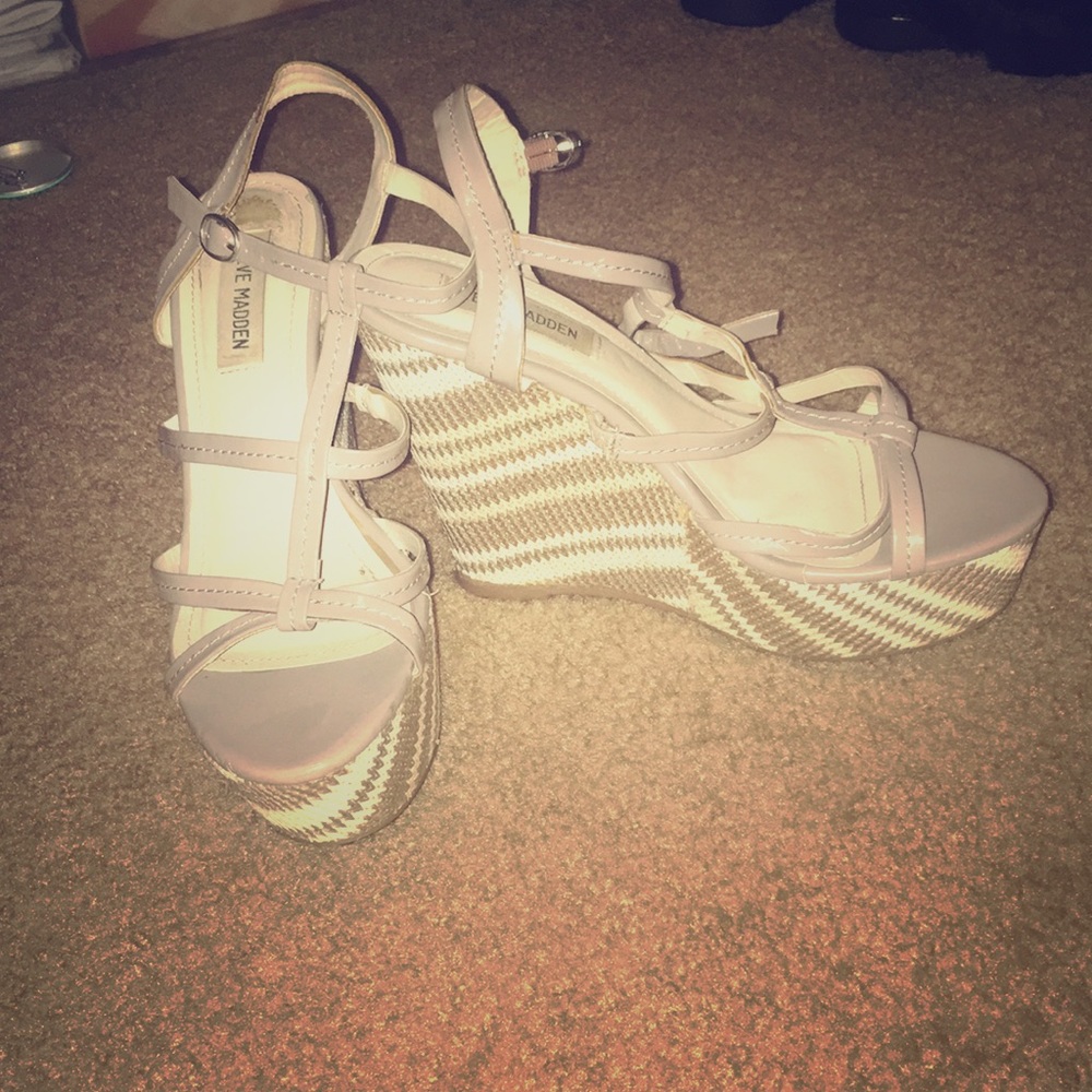 Lightly used Steve Madden wedges